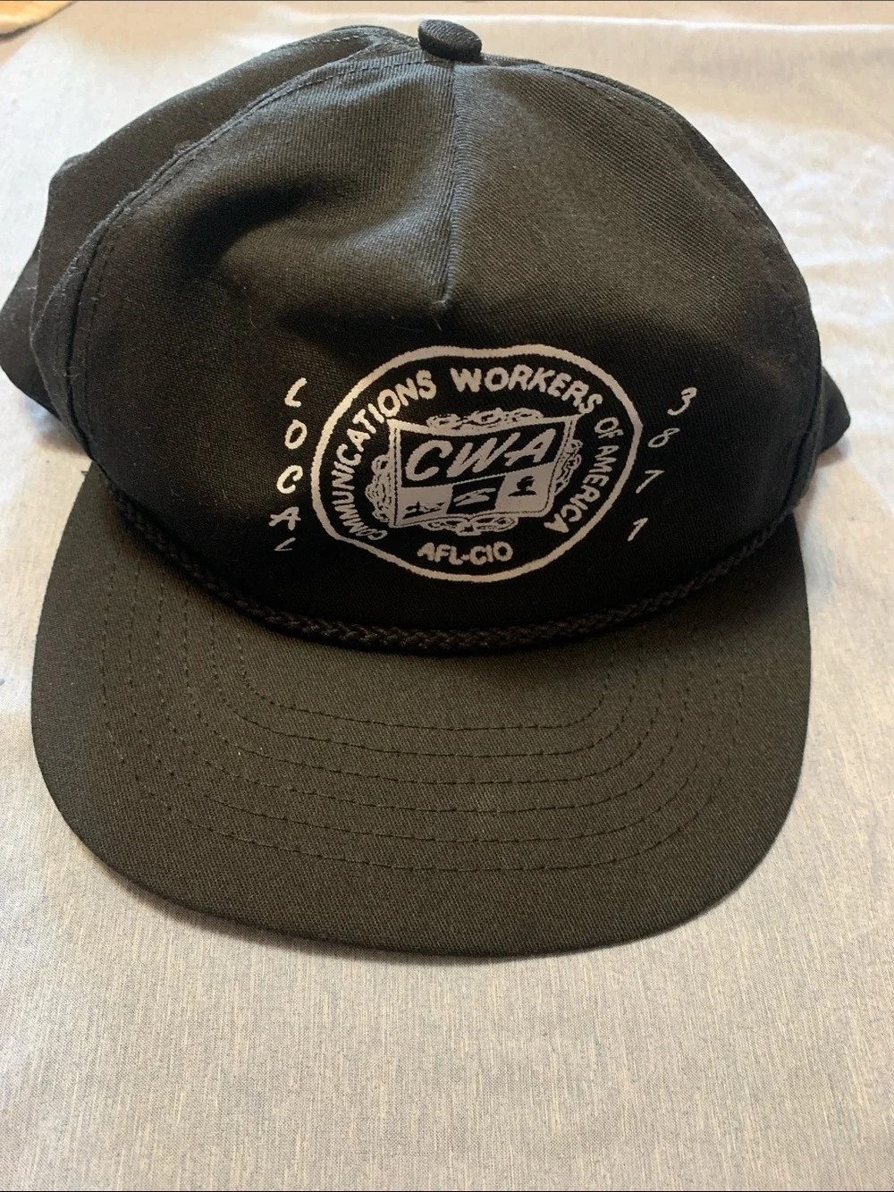 Vintage Black CWA Snapback Hat